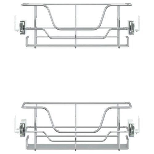 Pull-Out Wire Baskets 2pcs Silver 45cm - Image 5