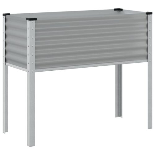 Garden Planter Grey 100x41x90cm Steel