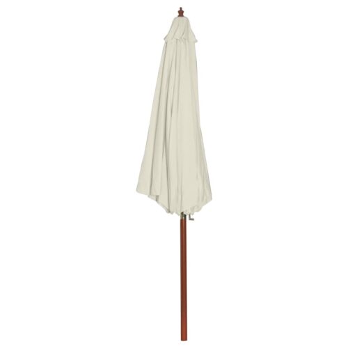 Garden Umbrella Outdoor Patio Beach Cantilever Parasol 300x258cm Sand White - Image 2
