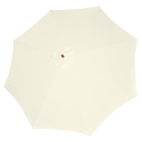 Garden Umbrella Outdoor Patio Beach Cantilever Parasol 300x258cm Sand White - Image 3