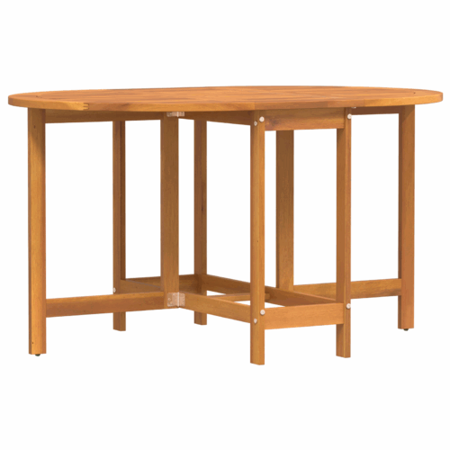 Foldable Butterfly Garden Table 110x60x72cm Solid Acacia Wood Oval