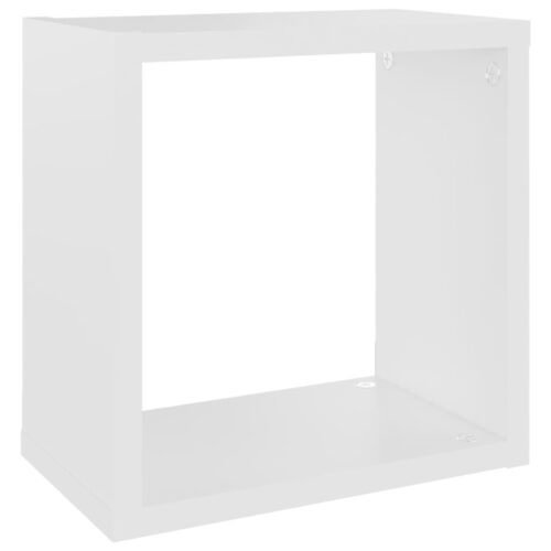 Wall Cube Shelves 6pcs White Sonoma Oak 26x15x26cm - Image 9