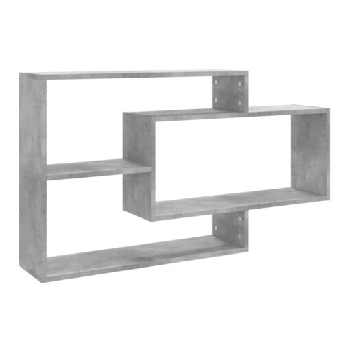 Wall Shelves Concrete Grey 104x20x58.5cm Engineered Wood - Image 2