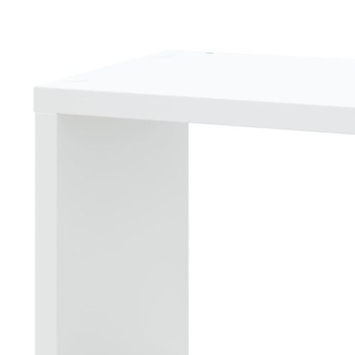 Wooden Wall Corner Shelf White 45x45x147cm - Image 7