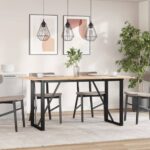 Dining Table Legs O-Frame 140x60x73cm Steel