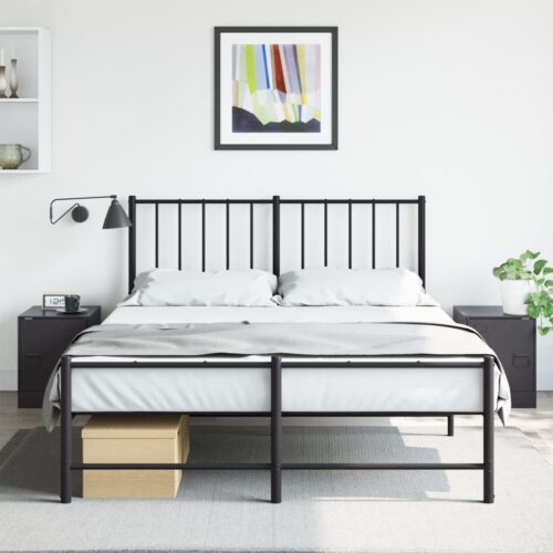 Bedside Cabinets 2pcs Black 34.5x39x44cm Steel - Image 2