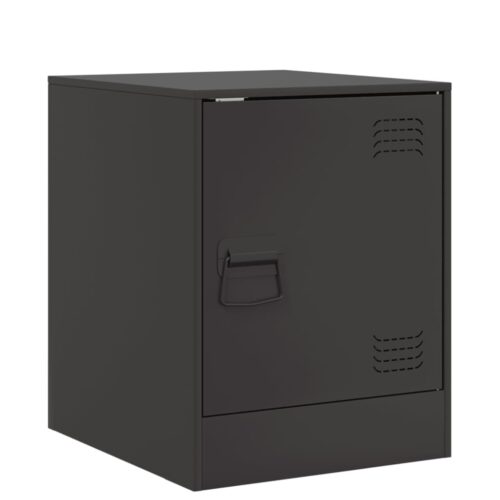 Bedside Cabinets 2pcs Black 34.5x39x44cm Steel - Image 7