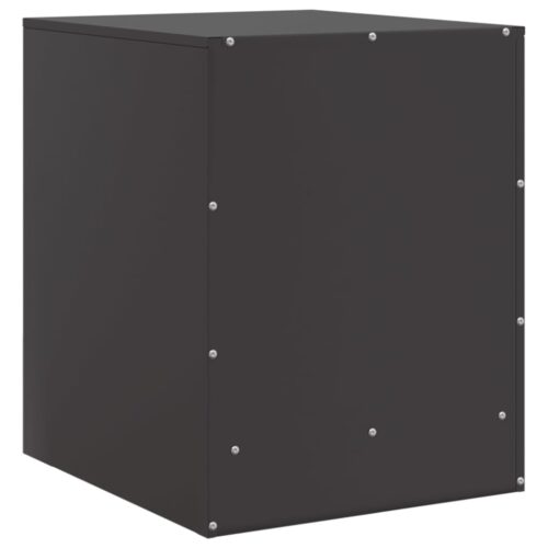 Bedside Cabinets 2pcs Black 34.5x39x44cm Steel - Image 9