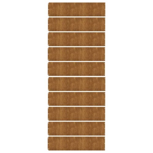 Lawn Edgings 10pcs 25x103cm Flexible Corten steel - Image 4