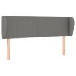 Headboard with Ears Dark Grey 147cm Fabric