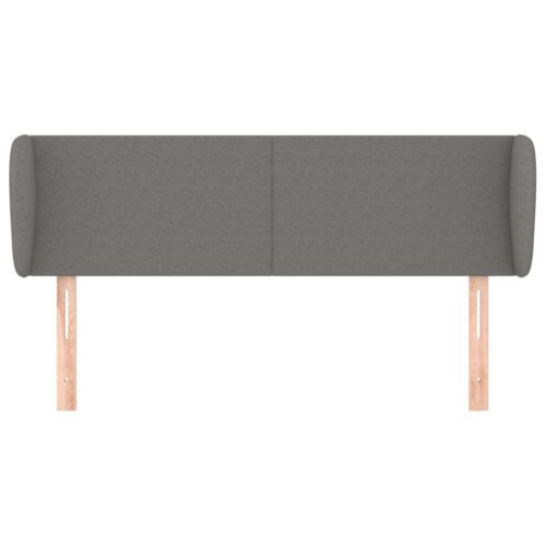 Headboard with Ears Dark Grey 147cm Fabric - Image 3