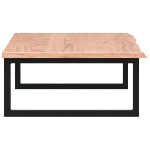 Basin Shelf Wall Mounted Steel Solid Wood Oak - Image 5