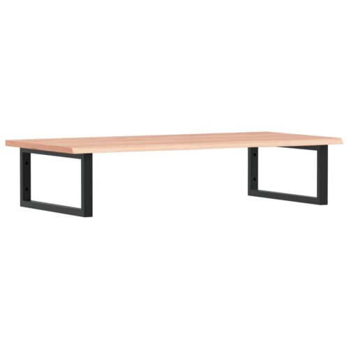 Basin Shelf Wall Mounted Steel Solid Wood Oak - Image 12