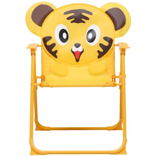 3-Piece Kids' Garden Bistro Set with Parasol Yellow - Image 5