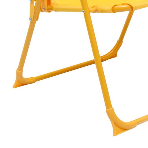 3-Piece Kids' Garden Bistro Set with Parasol Yellow - Image 8