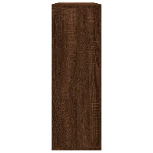 Wooden Wall Shelf Brown Oak 104x20x58.5cm - Image 4