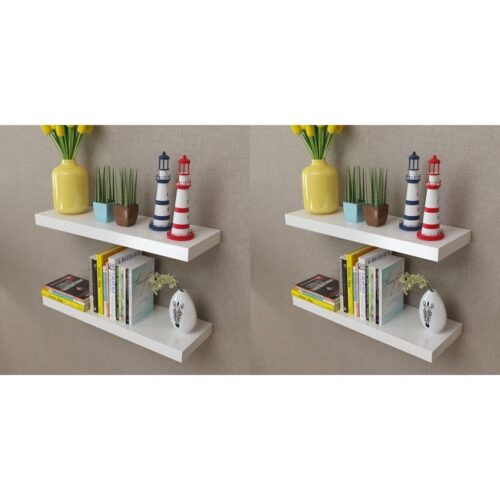 Wall Shelves 4pcs White 60cm