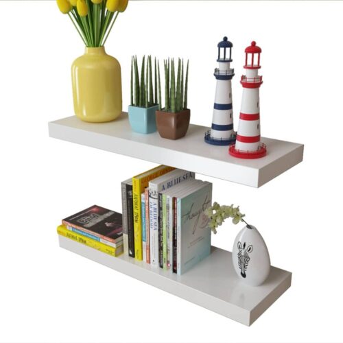 Wall Shelves 4pcs White 60cm - Image 3