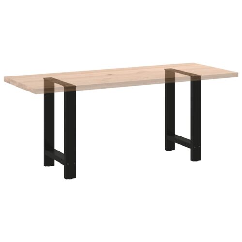 Dining Table Legs Black 2pcs 60x(72-73)cm Steel - Image 8