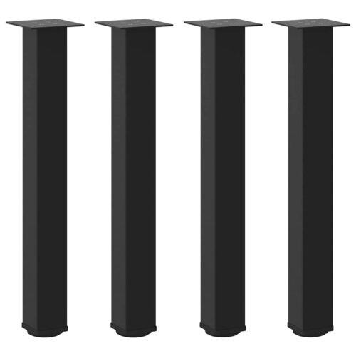 Console Table Legs 4pcs Black 72-74cm Steel - Image 2