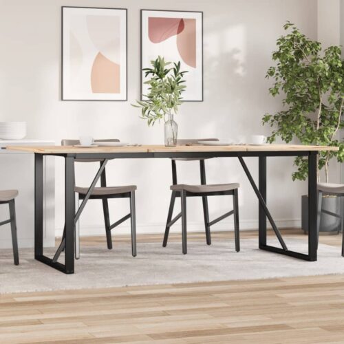 Dining Table Legs O-Frame 160x80x73cm Steel - Image 3