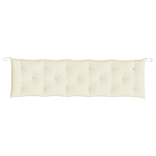 Garden Bench Cushions 2pcs Cream White 180x50x7cm Oxford Fabric - Image 6