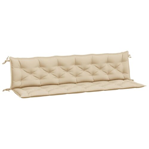 Garden Bench Cushions 2pcs Beige 200x50x7cm Oxford Fabric - Image 9