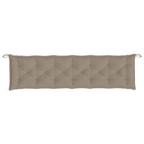 Garden Bench Cushions 2pcs Taupe 200x50x7cm Oxford Fabric - Image 5