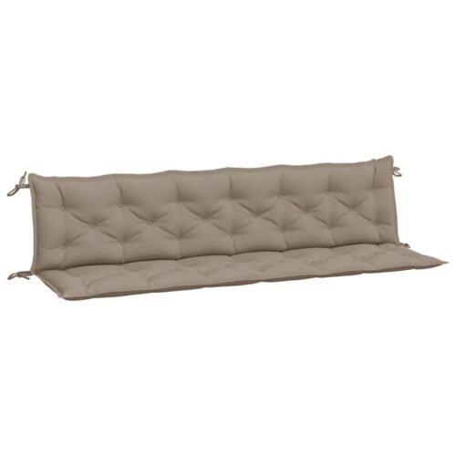 Garden Bench Cushions 2pcs Taupe 200x50x7cm Oxford Fabric - Image 9
