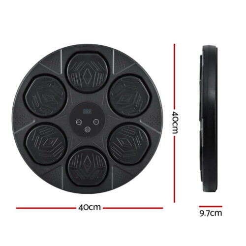 Everfit Music Boxing Machine Bluetooth Wall-Mounted Punch Target with LED Display & Gloves - Image 2