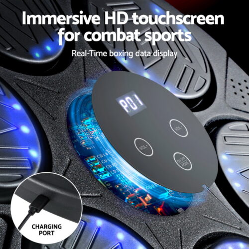 Everfit Music Boxing Machine Bluetooth Wall-Mounted Punch Target with LED Display & Gloves - Image 5