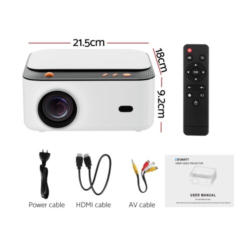 Devanti Video Project 4K 1080P Android 5G Wifi Home Cinema - Image 2