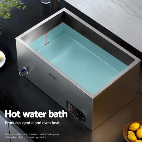 Devanti Commercial Chafing Dish Food Warmer Bain Marie 4 Electric Buffet Pans - Image 4