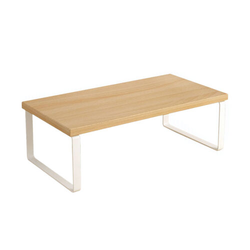 40cm Wood Computer Monitor Elevated Stand Desktop Support Station Rack