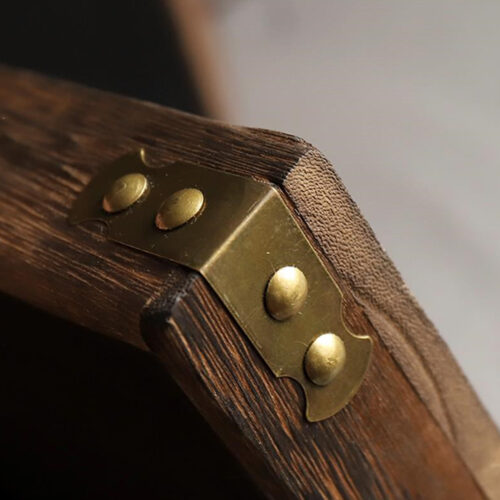 Small Walnut Brown Rectangle Wooden Tray Breakfast Dinner Serving Board Tea Set Holder Kitchen Decor - Image 9