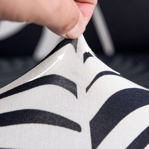 4-Seater Checkered Sofa Cover Couch Protector High Stretch Lounge Slipcover Decor - Image 5