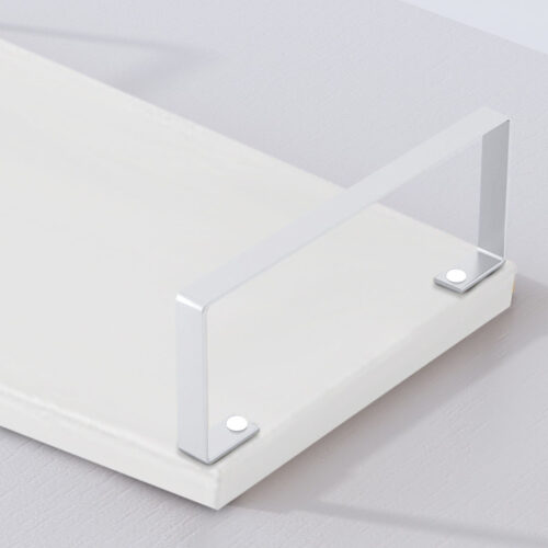 2x 40cm White Computer Monitor Elevated Stand Desktop Support Station Rack - Image 7
