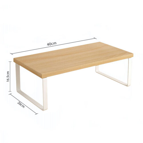 2x 40cm Wood Computer Monitor Elevated Stand Desktop Support Station Rack - Image 7