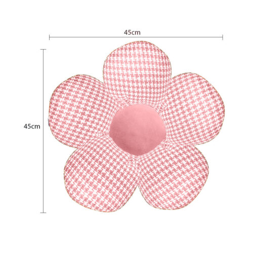 2x Pink Flower Cushion Shaped for Floor Sitting Throw Pillow - Image 6