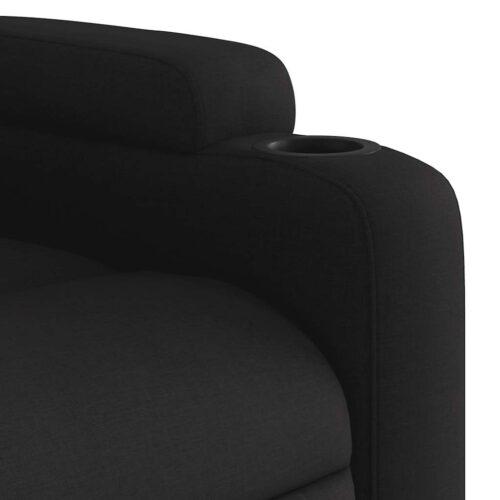 Electric Massage Recliner Chair Black Fabric Lounge Sofa Armchair Massager - Image 11