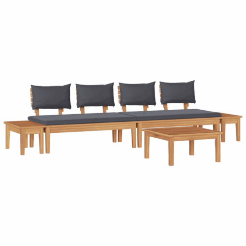 5 Piece Garden Dining Set in Solid Teak Wood