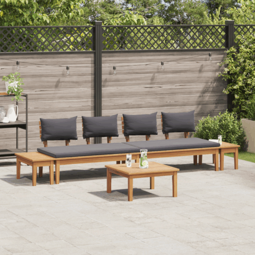 5 Piece Garden Dining Set in Solid Teak Wood - Image 4