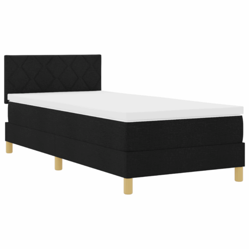 Box Spring Bed Manual 203 x 107 x 88cm Velvet, Engineered wood