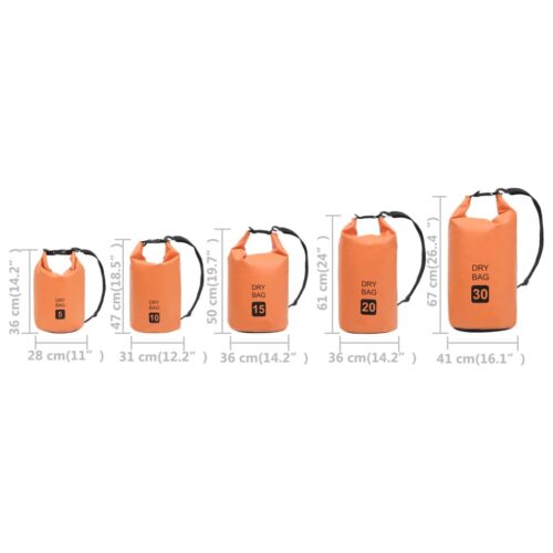 Dry Bag Orange 15 L PVC - Image 10