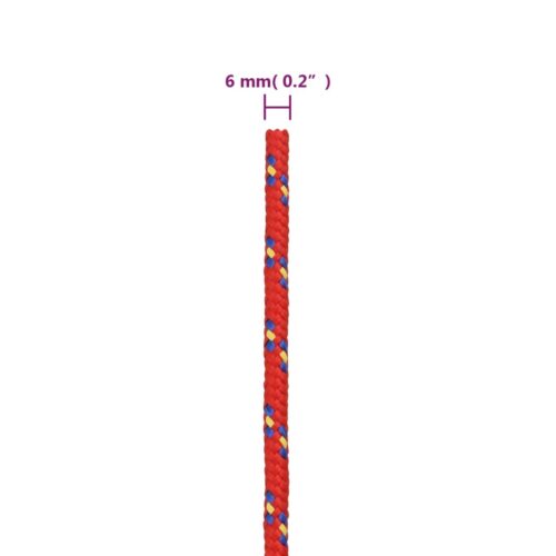 Boat Rope Red 6mm 50M Polypropylene - Image 6