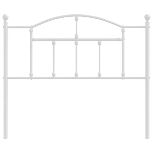 Metal Headboard White 107cm King Single - Image 3