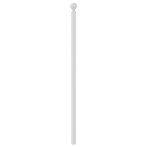 Metal Headboard White 107cm King Single - Image 4