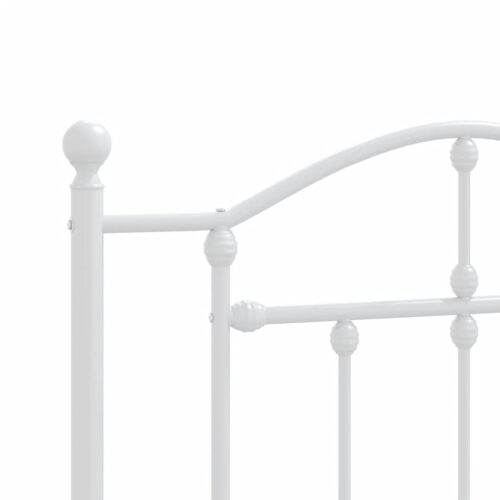 Metal Headboard White 107cm King Single - Image 5