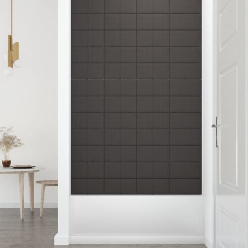 Wall Panels 12pcs Dark Grey 30x15cm Fabric 0.54 m² - Image 6