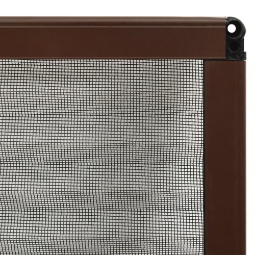 PlisseWindow Insect Screen Aluminium Mesh Privacy Blind Shade Brown 80x120cm - Image 6